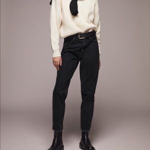 Zara black mom jeans